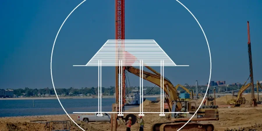 Illustrative image of Prefabricated vertical drain (PVD) design in Oceanside