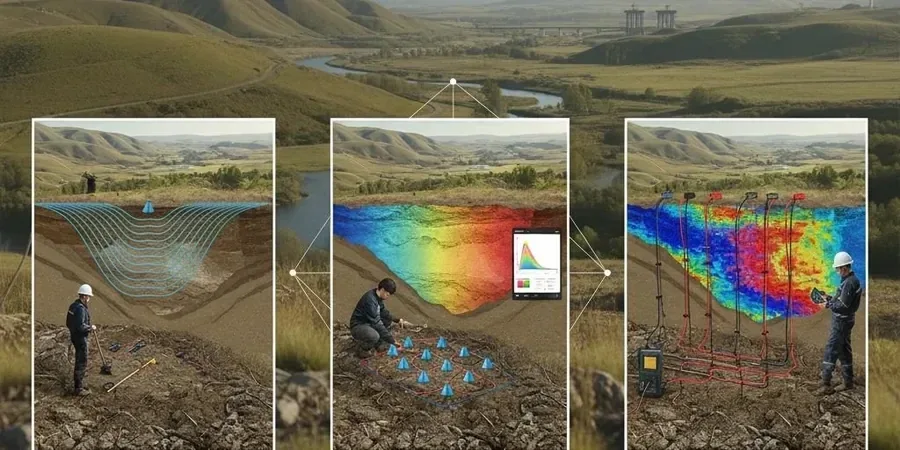 Illustrative image of Seismic tomography (refraction/reflection) in Oceanside